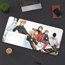Load image into Gallery viewer, Bleach Ichigo Kurosaki, Rukia Kuchiki, Orihime Inoue, Yasutora Sado Mouse Pad (Desk Mat) On Desk
