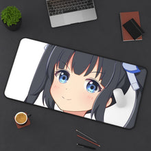 Load image into Gallery viewer, Is It Wrong To Try To Pick Up Girls In A Dungeon? Mouse Pad (Desk Mat) On Desk
