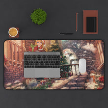 Load image into Gallery viewer, Anime Christmas Mouse Pad (Desk Mat) With Laptop
